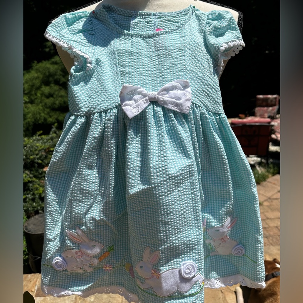 NWT Seersucker Bunny Dress